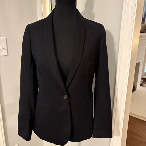J Crew Women's Parke Wool Blazer Black Size 2 - Picture 2 of 7